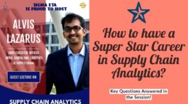 How to have a Super Star Career in Supply Chain Analytics? Guest Lecture by Alvis Lazarus | IIM Tiruchy, SigmaEta